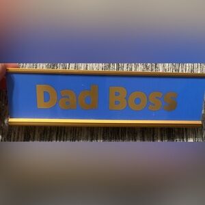 Blue and Gold Desk Plate